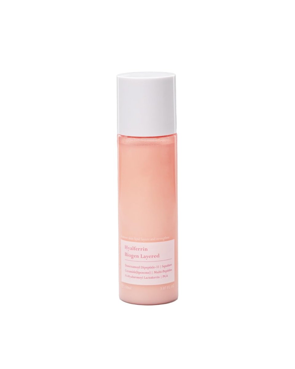 Hyalferrin Layered 3 Katmanlı Yüz Bakım Serumu - Ginseng ve Squalane içerikli, B3 (Niacinamide) ile Leke ve Kırışıklık Giderici, Kore Cilt Bakım Ürünü, Nemlendirici & Bariyer Onarıcı Serum 150ml-Ovaco