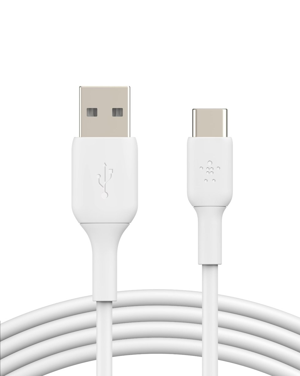 Belkin USB-C Kablosu (Boost Charge USB-C-USB Kablosu, Note10, S10, Pixel 4, iPad Pro, Nintendo Switch ve daha fazlası için USB C Tipi Kablosu) 1 metre, Beyaz