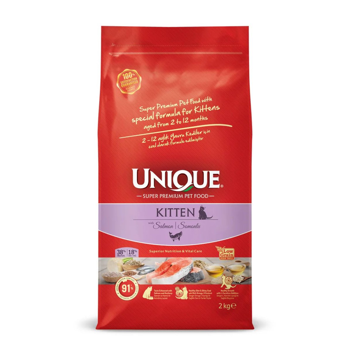 Unique Kitten With Salmon 2 Kg