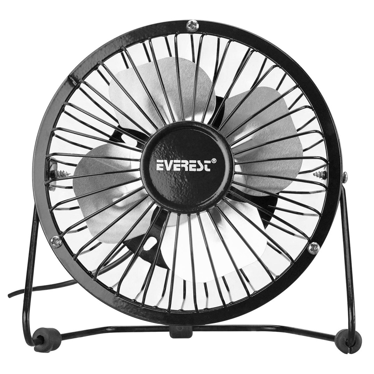 Lunatic Everest EFN-482 Masa Üstü USB Fan Soğutucu Vantilatör Klima USB Girişli Metal Serinletici Fan Mini Vantilatör Fan Klima Aşağı Yukarı Ayarlabilir Sessiz Çalışma