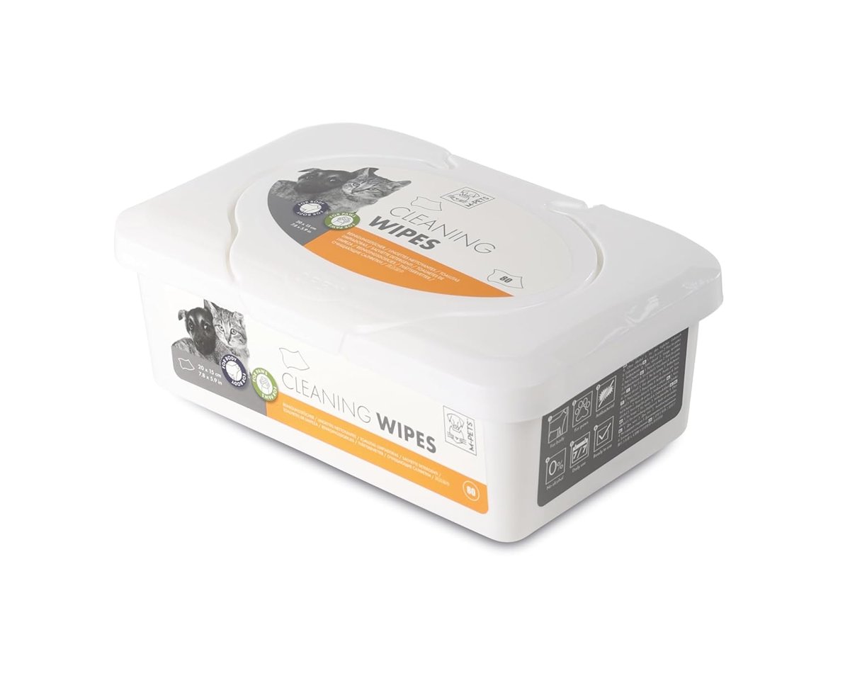 M-PETS KEDİ/KÖPEKLER İÇİN TEMİZLEME MENDİLİ 80Lİ