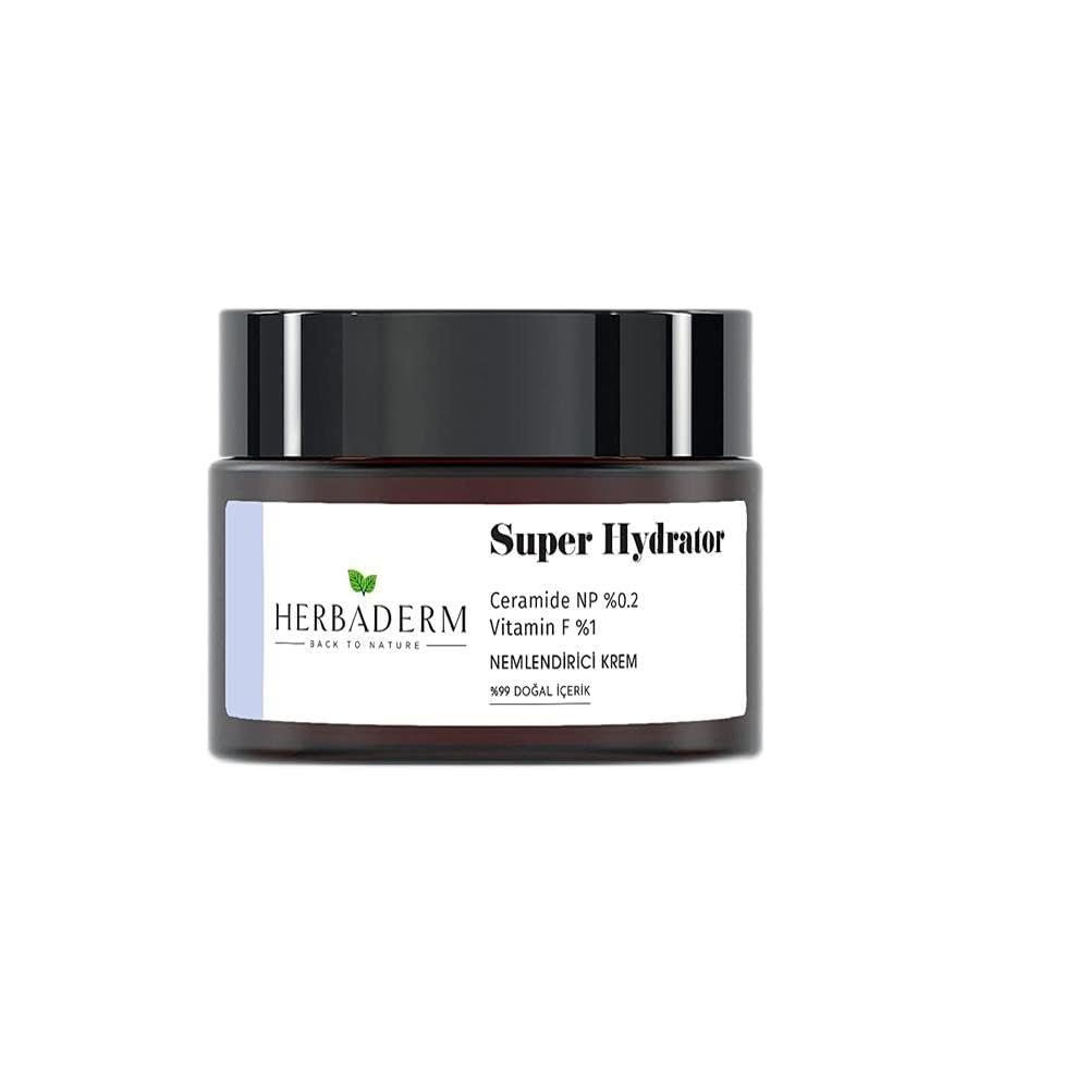 Herbaderm Super Hydrator Yoğun Nemlendirici Krem Ceramide Np Vitamin F, Hassas Ciltler Için