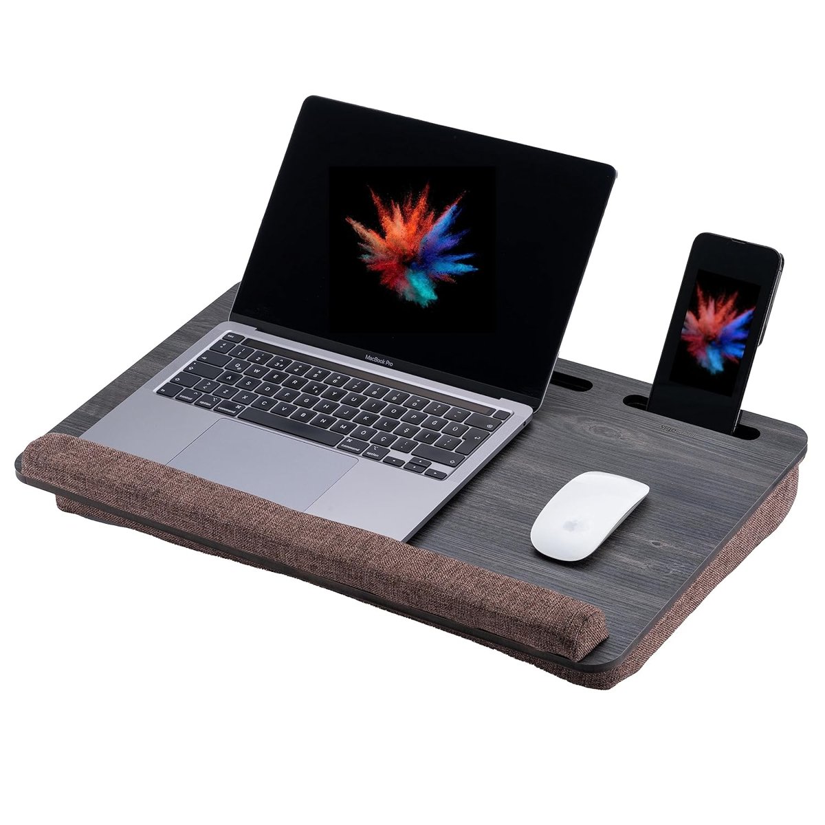 Vigo Wood - LS021 Minderli 15,6" ve 17,3" Laptop Sehpası