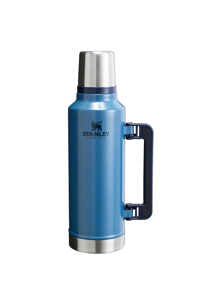 Stanley Classic Legendary Vakumlu Çelik Termos, Mavi (Hammertone Lake), 1.9 Litre