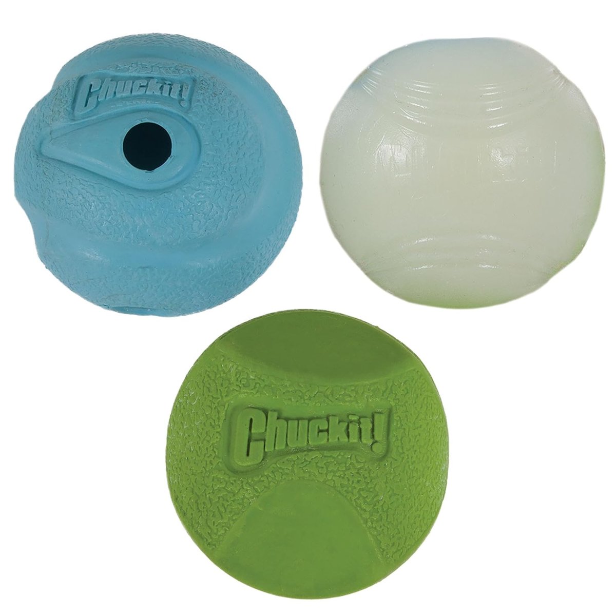Chuckit! Fetch Medley (Gen 2) 3'lü Köpek Oyun Topu Seti (Küçük Boy)