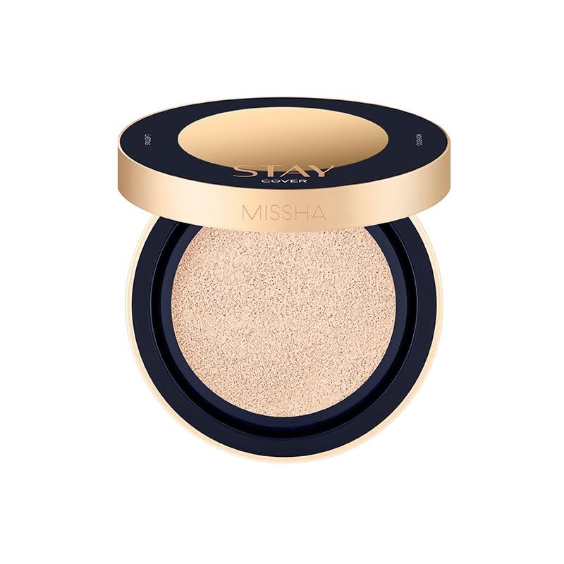 MISSHA Uzun Süre Kalıcı, Yüksek Kapatıcılık Sağlayan Cushion SPF40++ 15g Stay Cushion (No.21P)