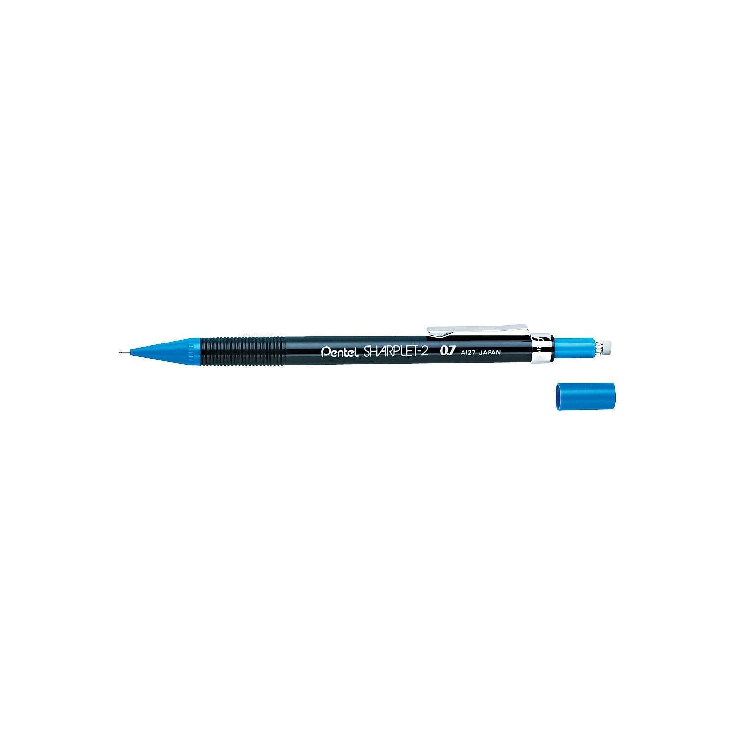 Pentel Sharplet-2 A127-C Mekanik Kurşun Kalem, 0.7mm, Siyah /Mavi