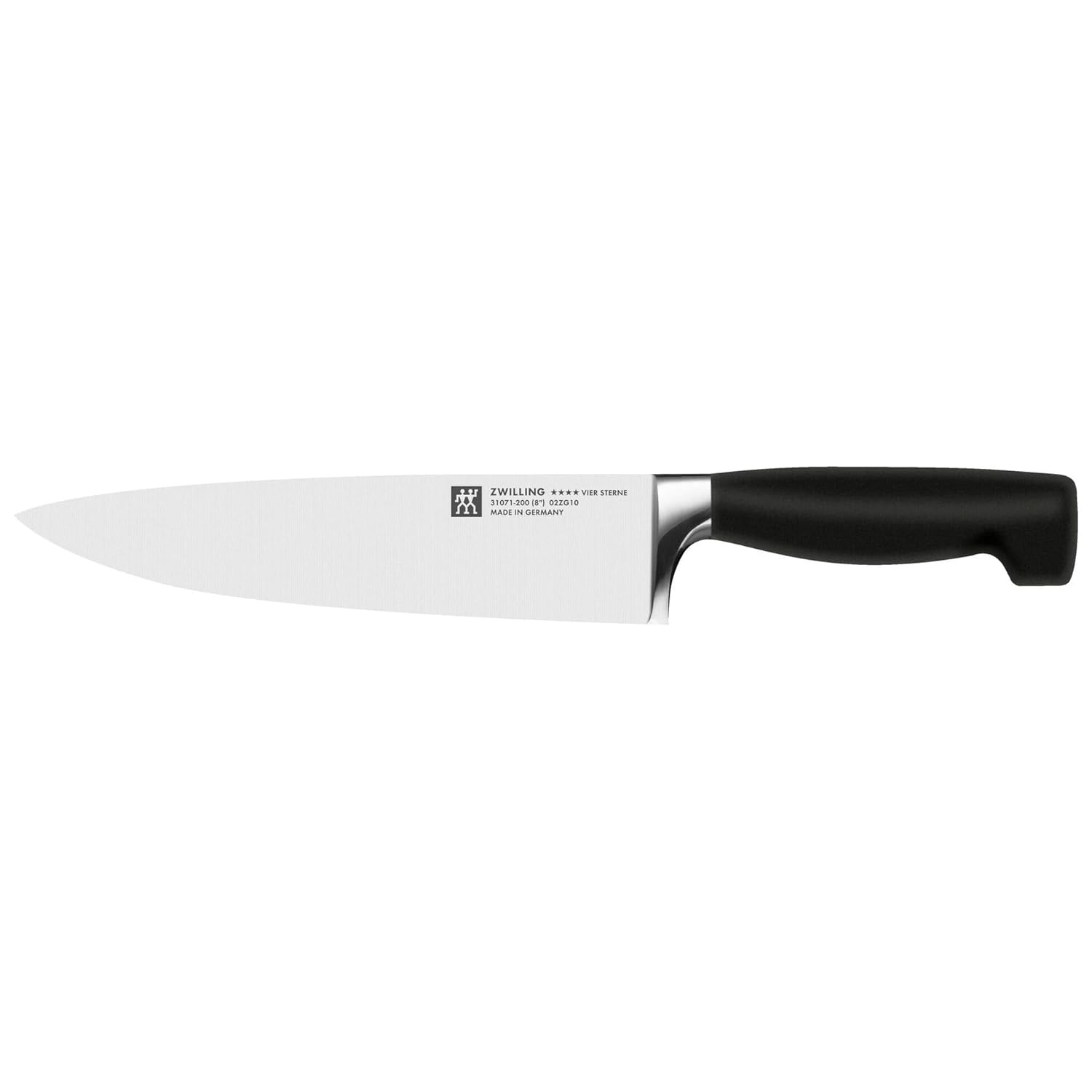 Zwilling Four Star Şef Bıçağı, Paslanmaz Çelik, Siyah