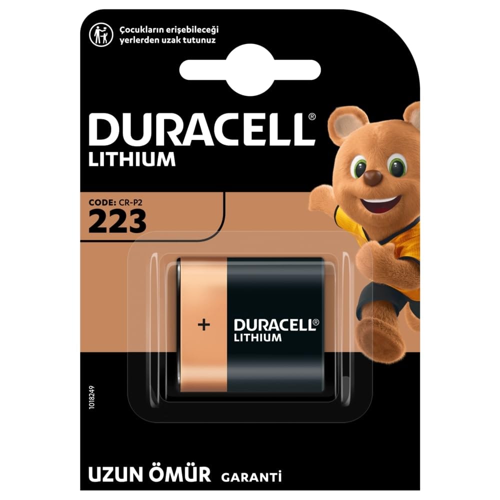 Duracell 223 Özel Yüksek Güçlü Lityum Fotoğraf Pili (1'li Paket) 6V (223 / CR-P2) Dijital Fotoğraf Makinelerinde Kullanıma Uygun