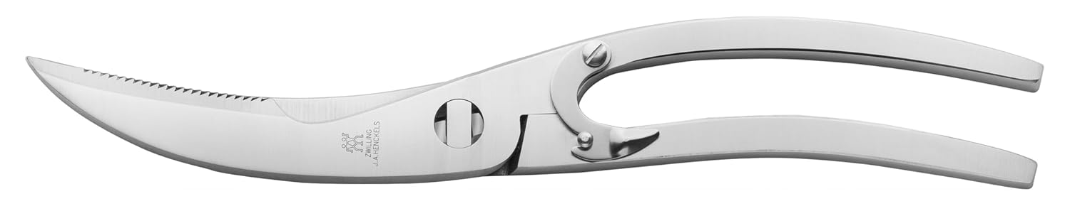 Zwilling Poultry Shears Yekpare Tavuk Makası, Paslanmaz Çelik, Metalik Gri