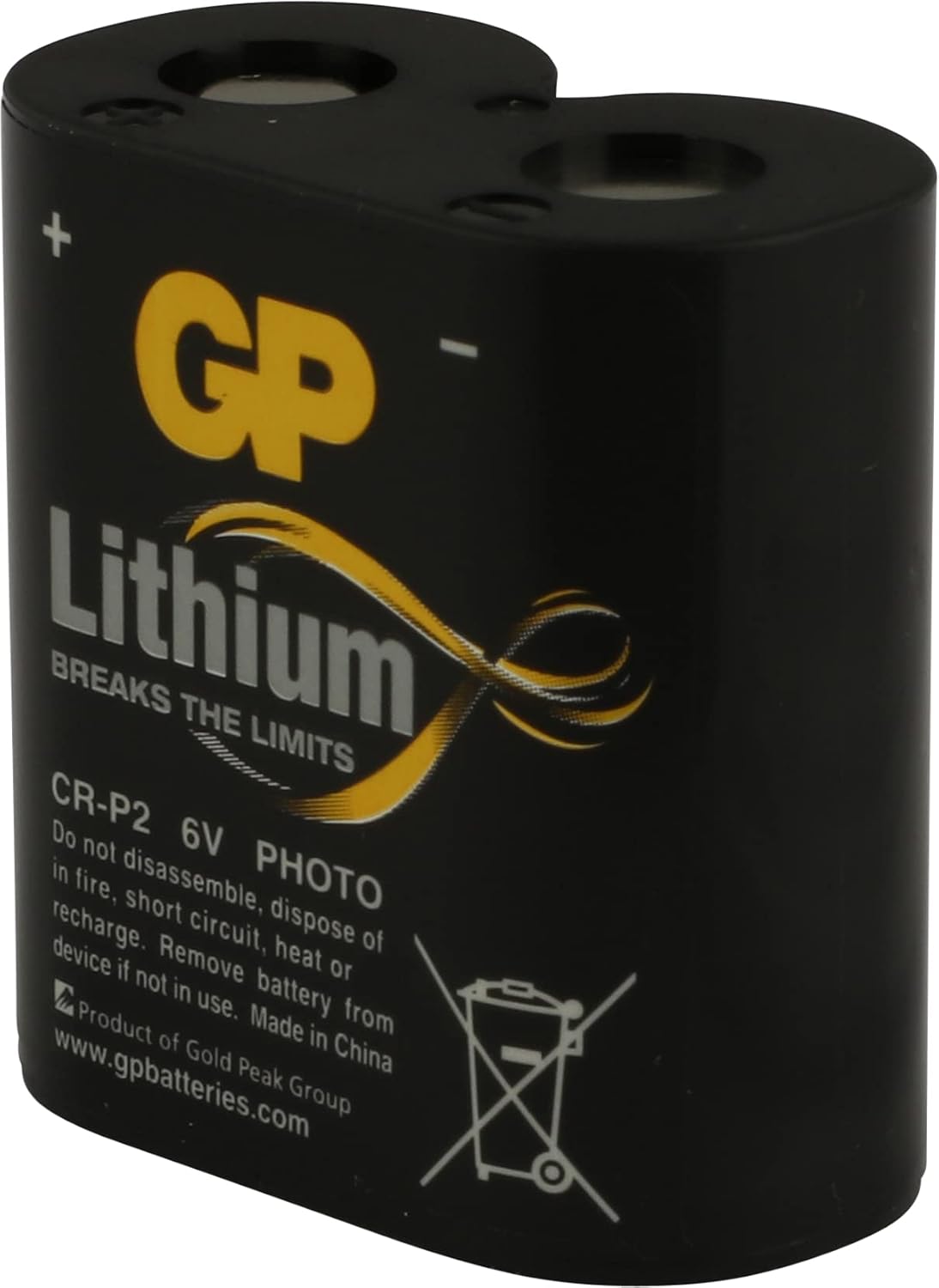 Gp Batteries Gpcr-P2 Cr-P2/Dl223A Boy Lityum Pil, 6 Volt, Tekli Kart