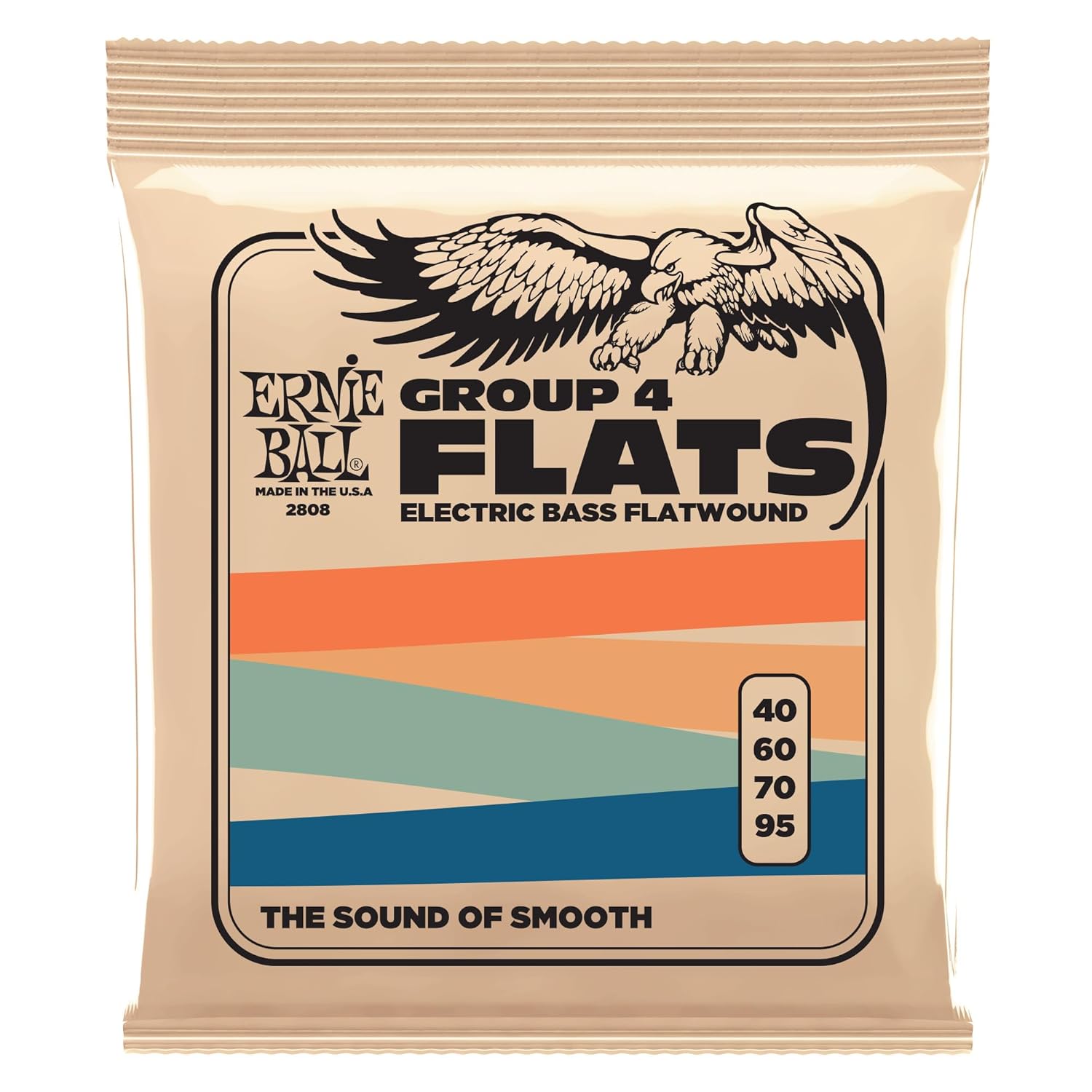 Ernie Ball Flatwound Group Iv Elektrik Bas Telleri, Ölçü 40-95
