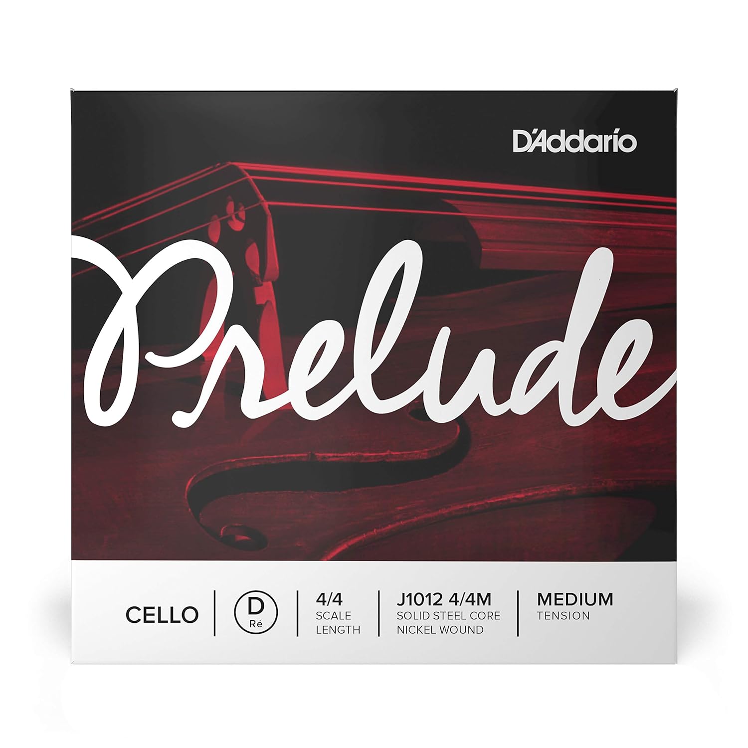 Daddario J1012 4/4M Cello Tek Tel, Prelude, D-Re, 4/4 Scale, Medium Te
