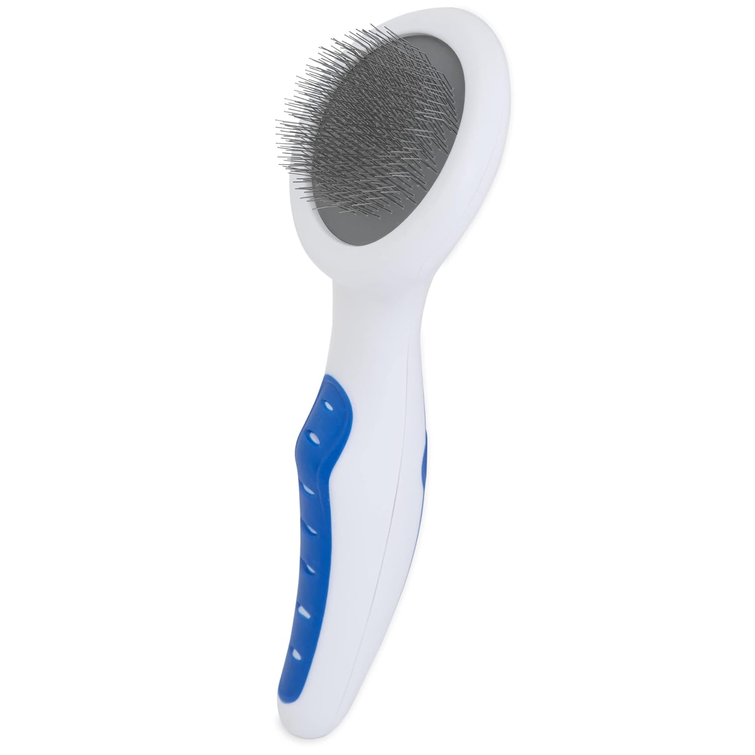 Petmate GripSoft Cat Brush, White & Blue, One Size