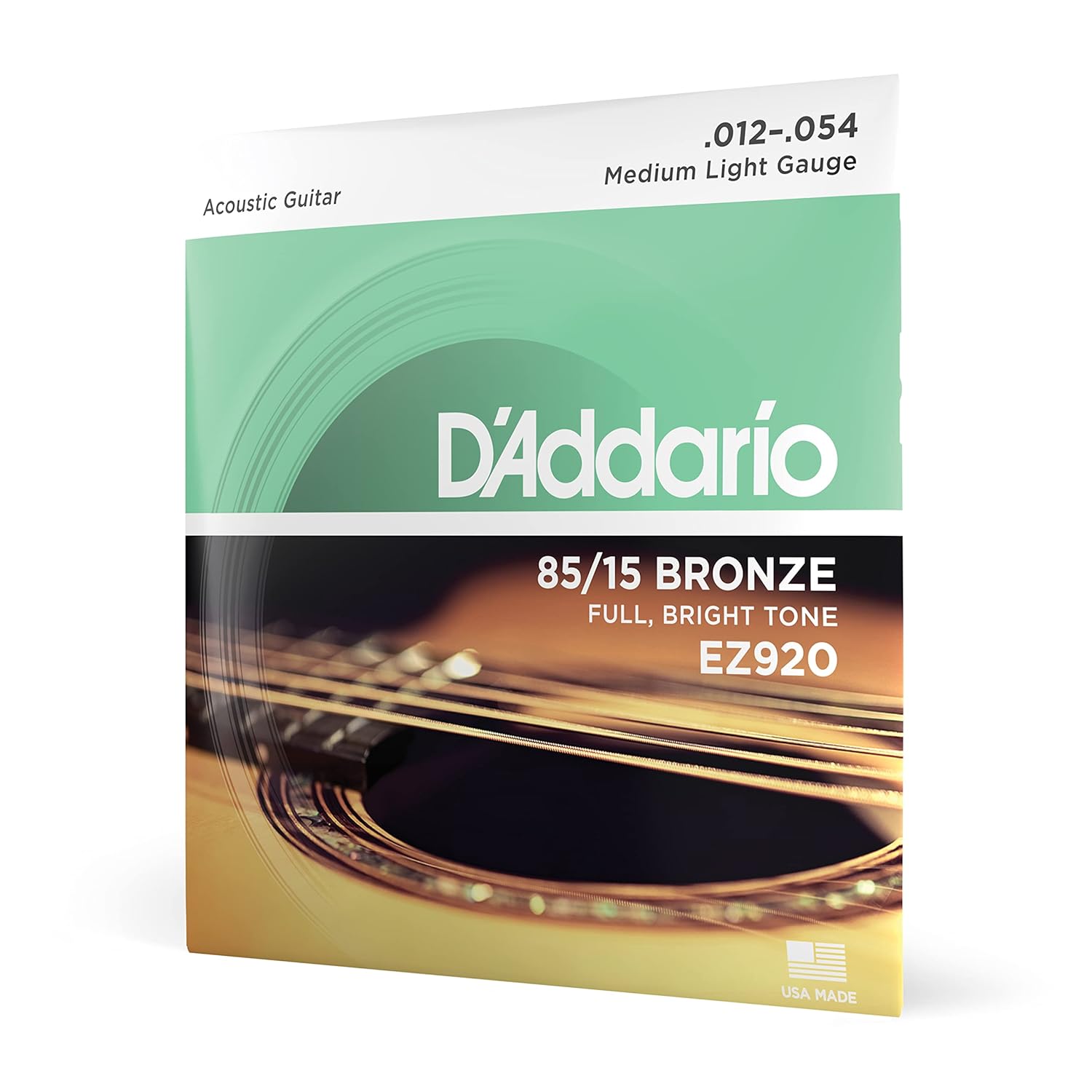 D'Addario EZ920 012 Akustik Gitar Teli 85-15 MED LITE