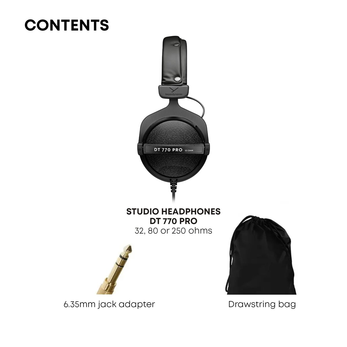 beyerdynamic DT-770 Pro-Studio Kulaküstü Kulaklık (250 Ohm)