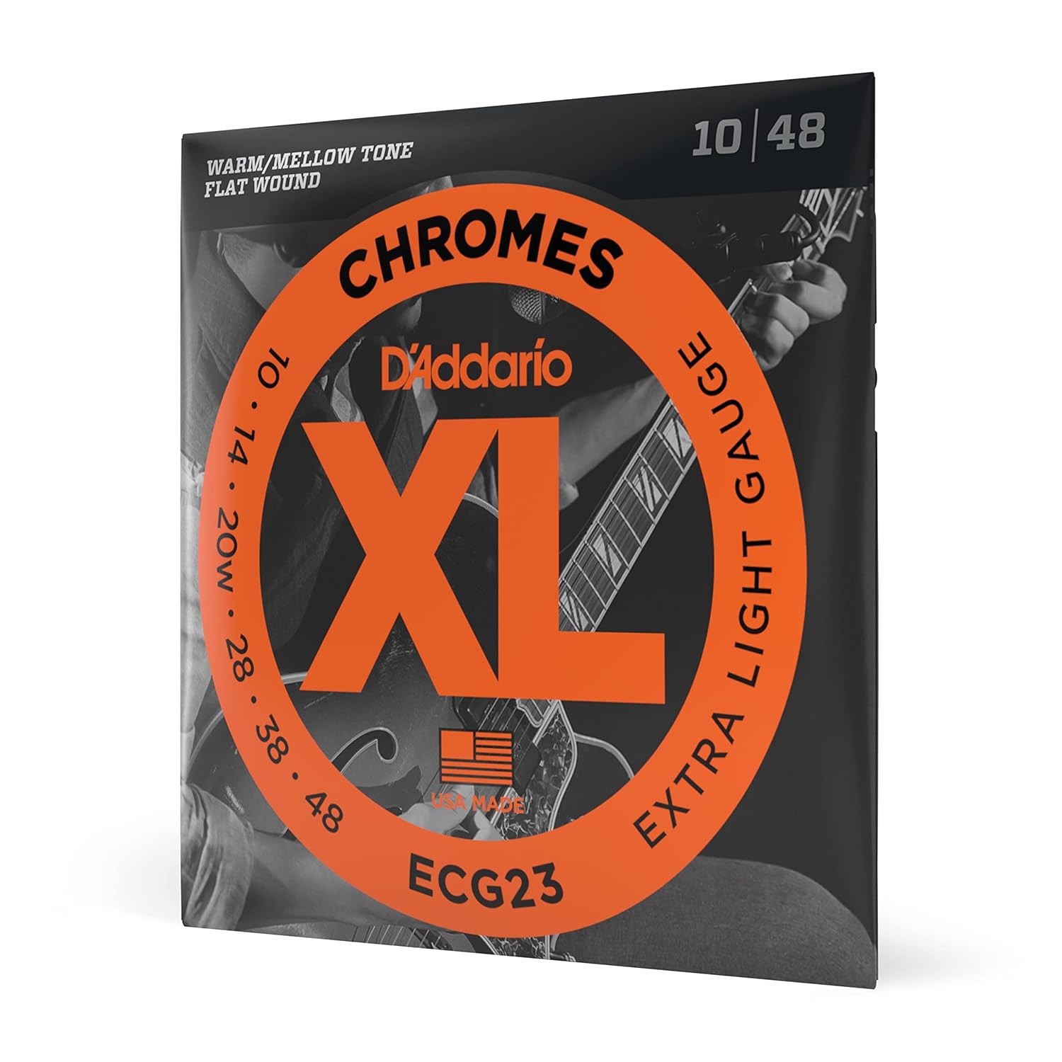 D'Addario Ecg23 Elektro Gitar Tel Seti, Chromes, Jazz Light Gauge