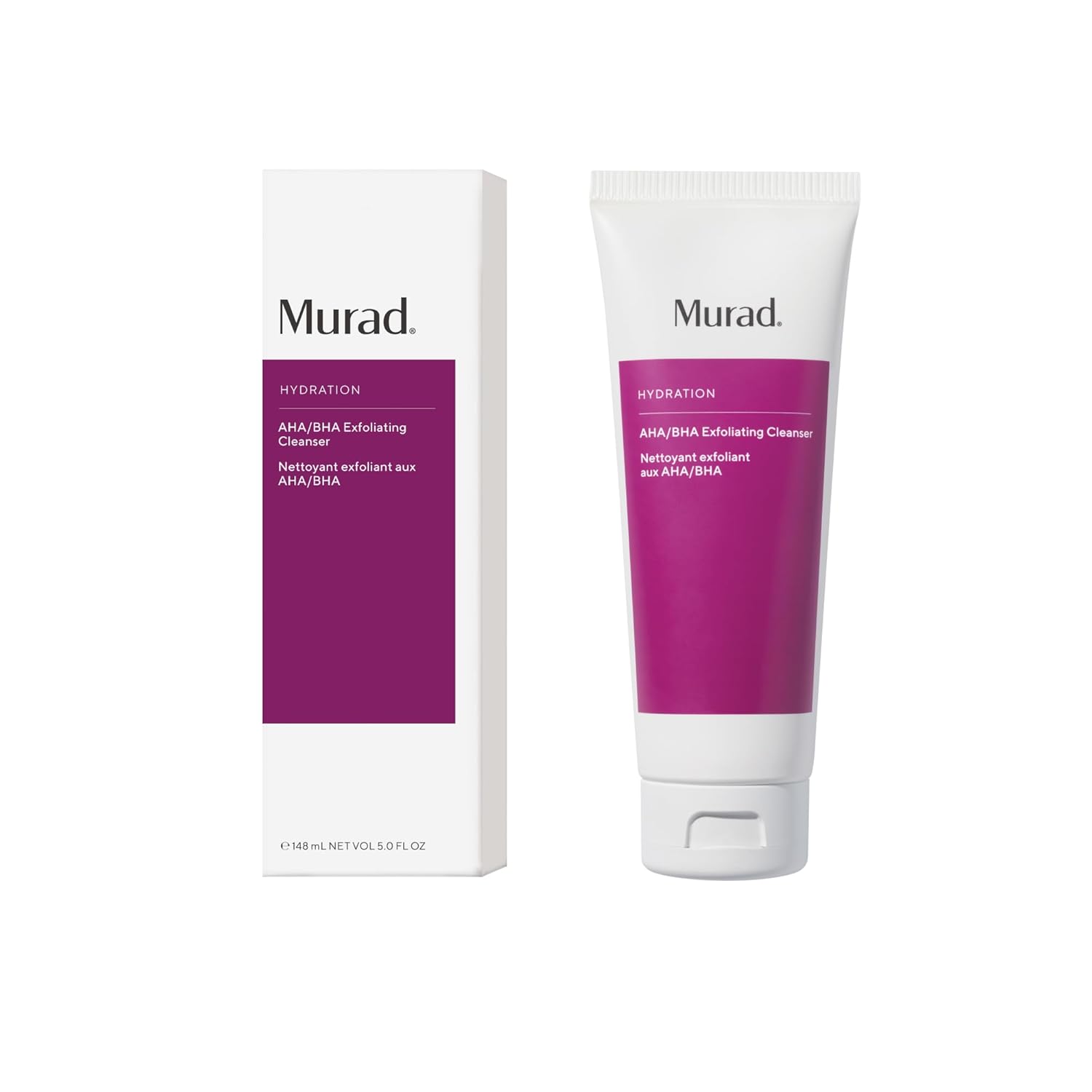 Murad AHA/BHA Exfoliating Cleanser - Soyucu Etkili Yüz Temizleme Peelingi 1 Paket (1 x 148 ml)