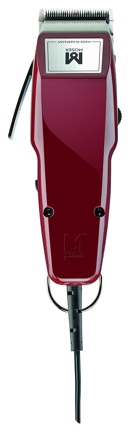 Moser 1400 saç kesme makinesi, erkekler için, makas, kablolu, aksesuarlı, 5 kilitlenebilir pozisyonlu (0,7 ila 3 mm), bir takma tarak, 4,5 mm