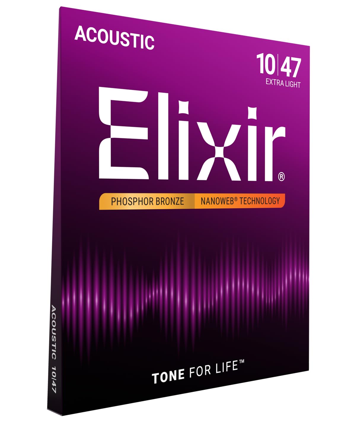 Elixir 16002 Nanoweb Phosphor Bronze Akustik Gitar Teli (10-47)