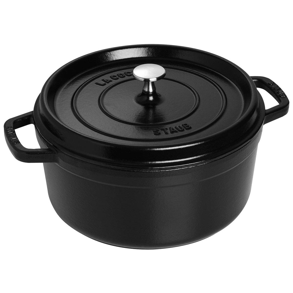 Staub La Cocotte Döküm Tencere, Siyah, 24 cm