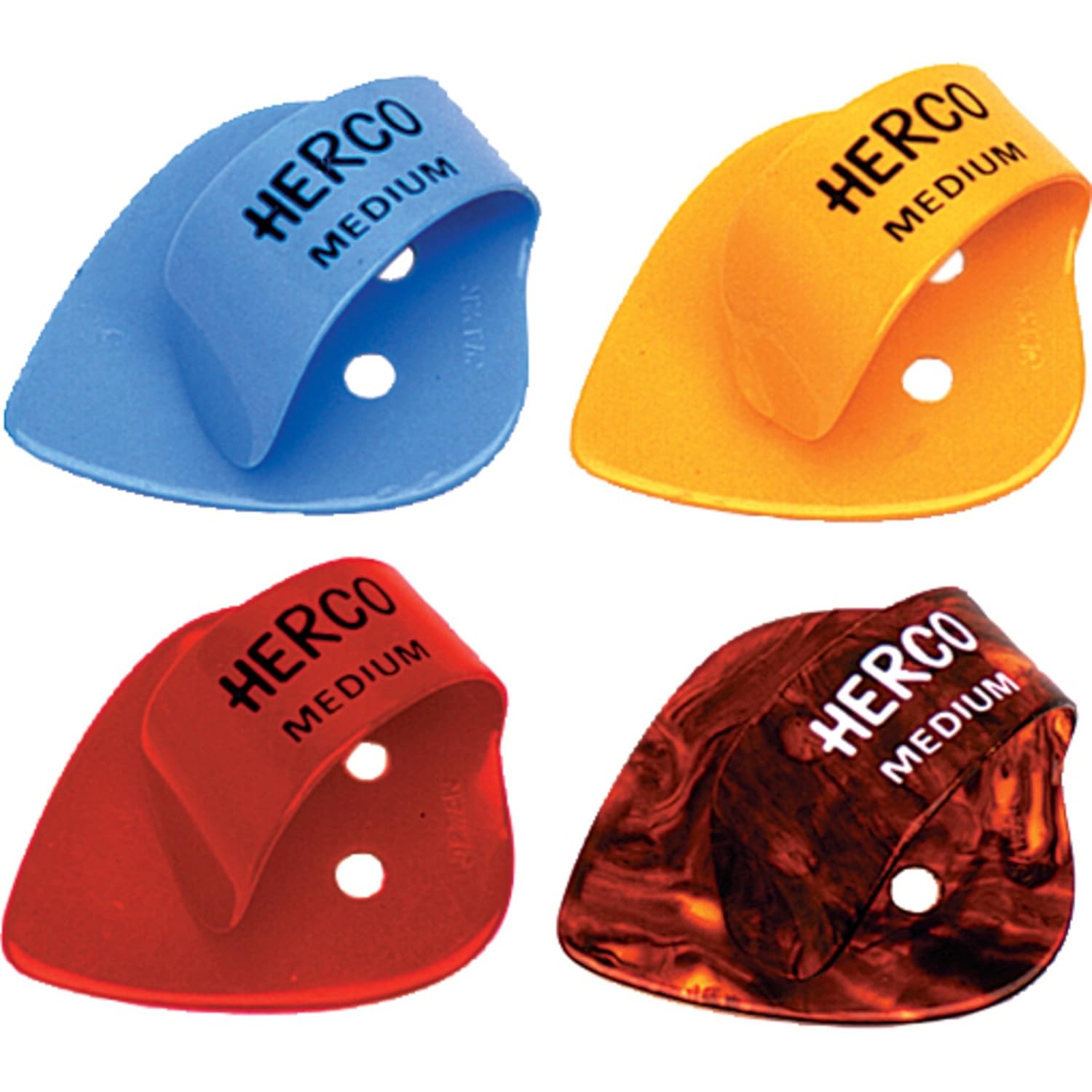 JIM DUNLOP HE112 Düz Thumbpicks, Orta, 24/Çanta