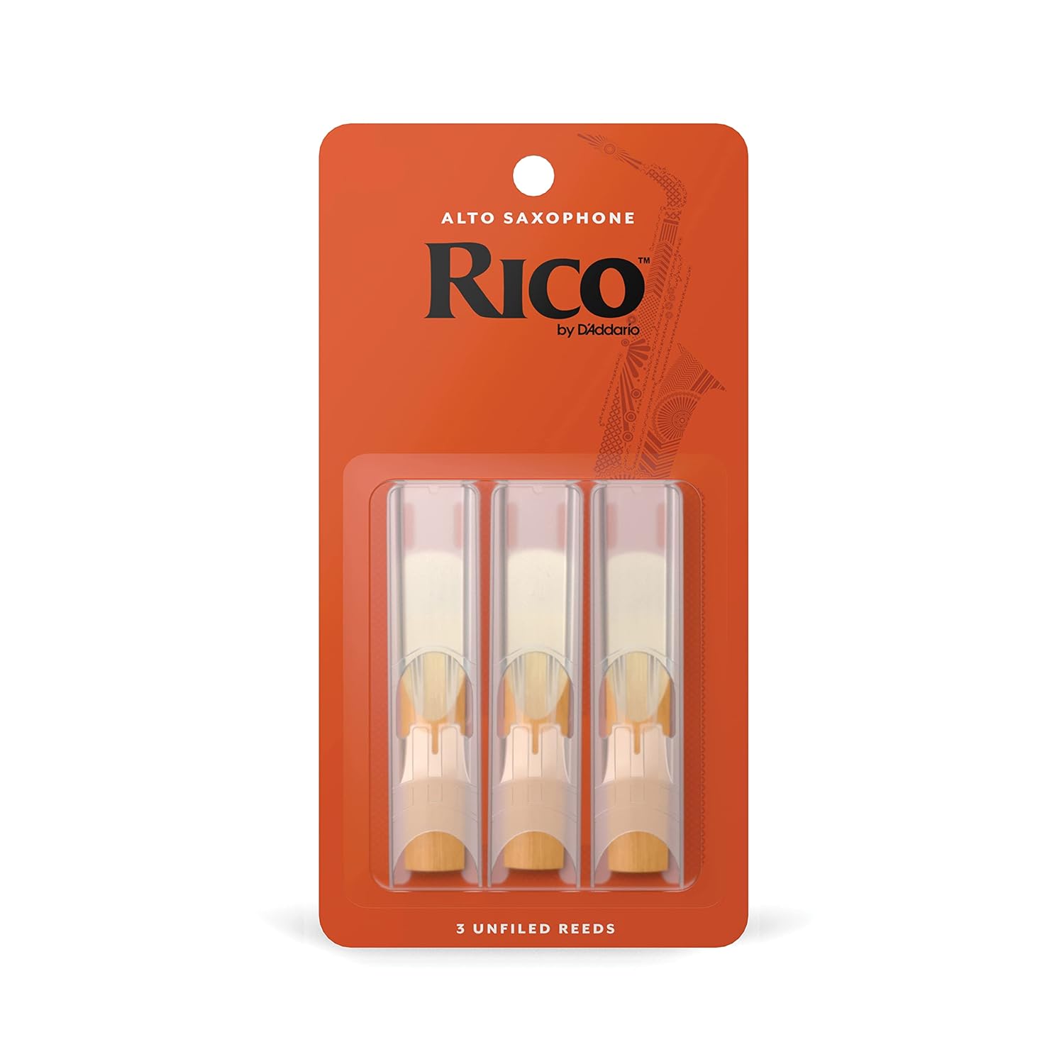 Rico by D'Addario Eb-Altsaksafon Yapıcı | Yüksek Hassas Üretim | Kalınlık 1,5 | 3'lü Paket | Sıcak Tam Ses | Hoş Oyun hissi