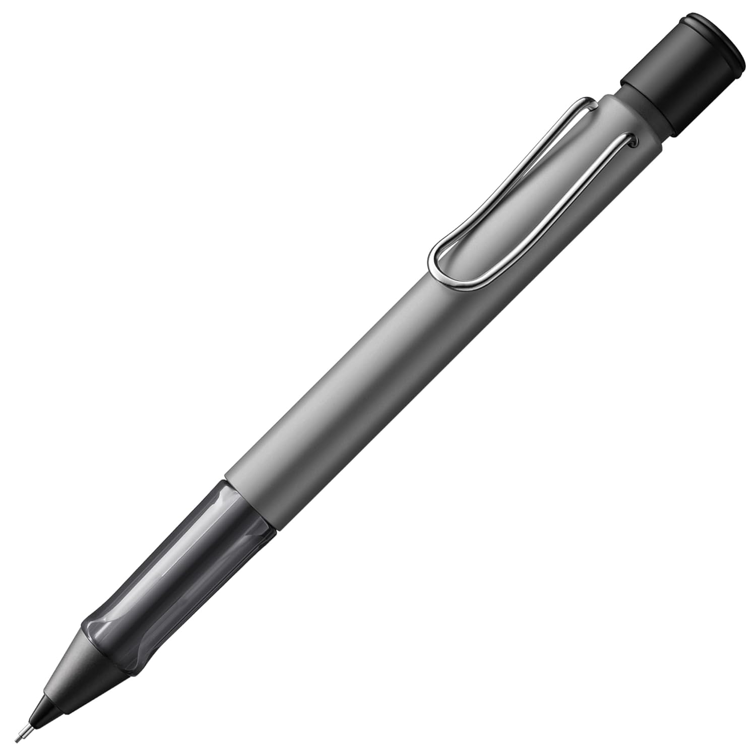 LAMY AL-star hafif basmalı kurşun kalem, alüminyum, grafit renkli, şeffaf sap ve silgi uçlu, 0,5 mm ince çizgi uçlu (LAMY M 41)