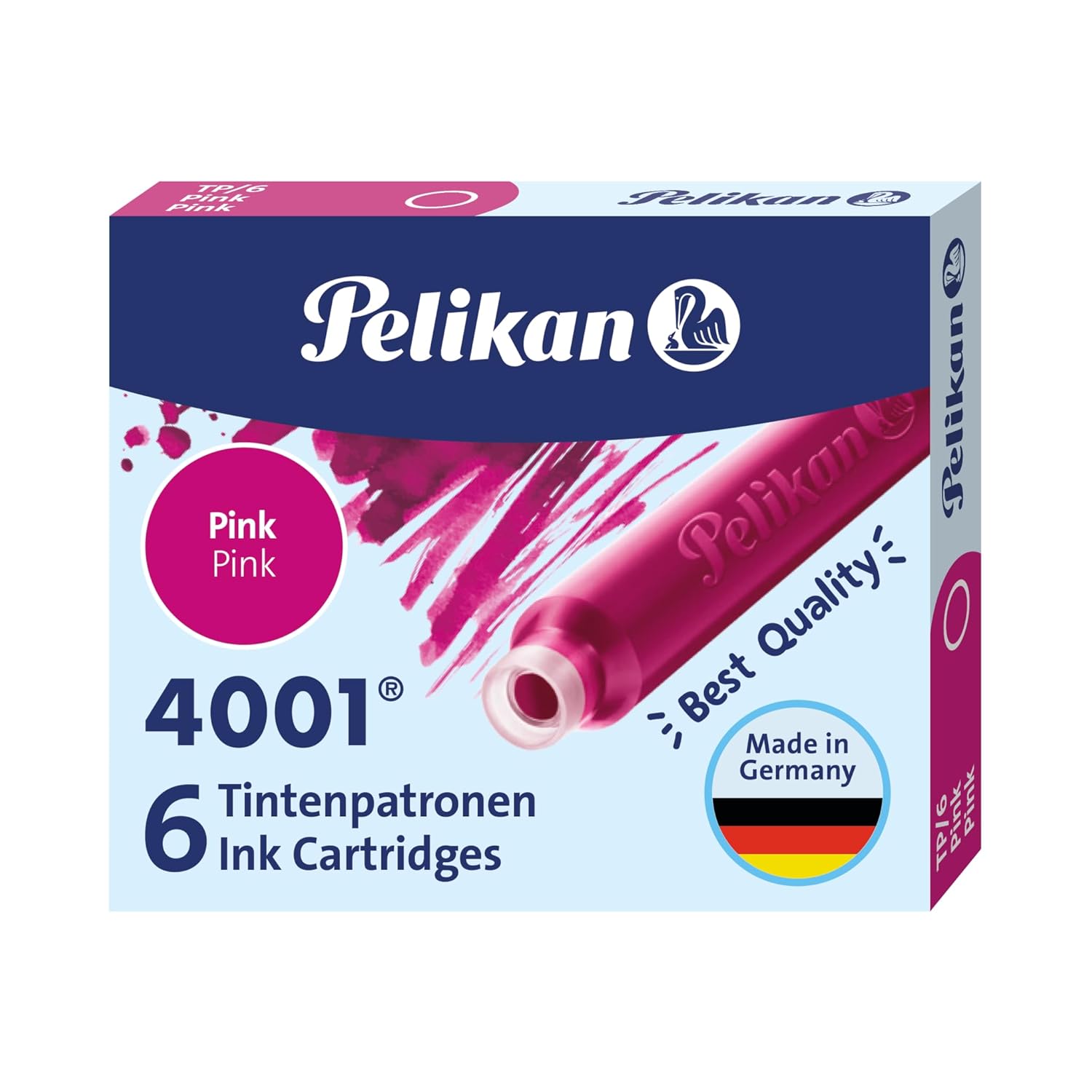 Pelikan Kartuş Serisi TP6X Dolma Kalem Kartuşu Pembe