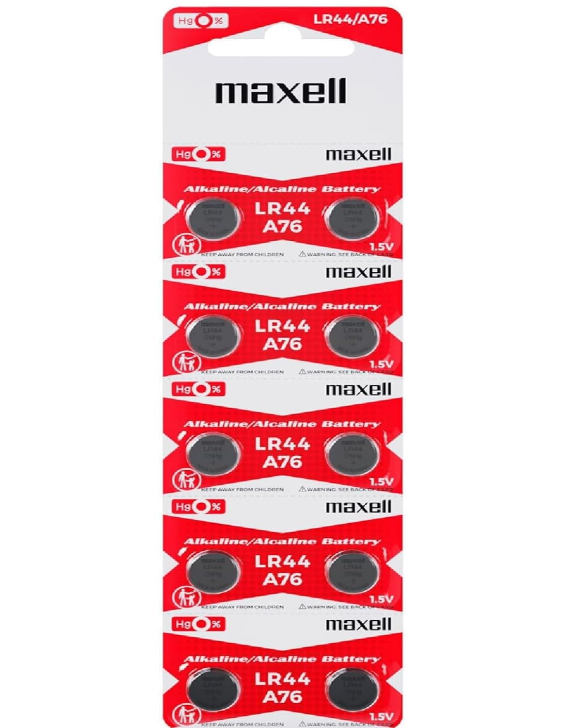 Maxell Lr44 Ag13 10'Luk Blister 1,5V Hafıza Pili Düğme Pili