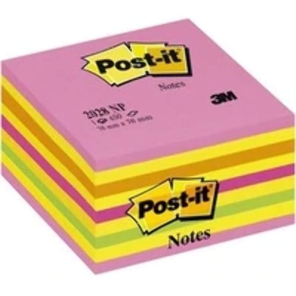 Post-It 2028-Np Küp Not, Gökkuşağı Pembe Tonları, 450 Yaprak, 76x76 mm