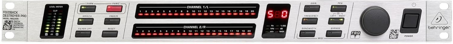 Behringer FBQ2496 Geri Bildirim Destroyer Pro 24 Bit/96 kHz Geri Bildirim Önleyici
