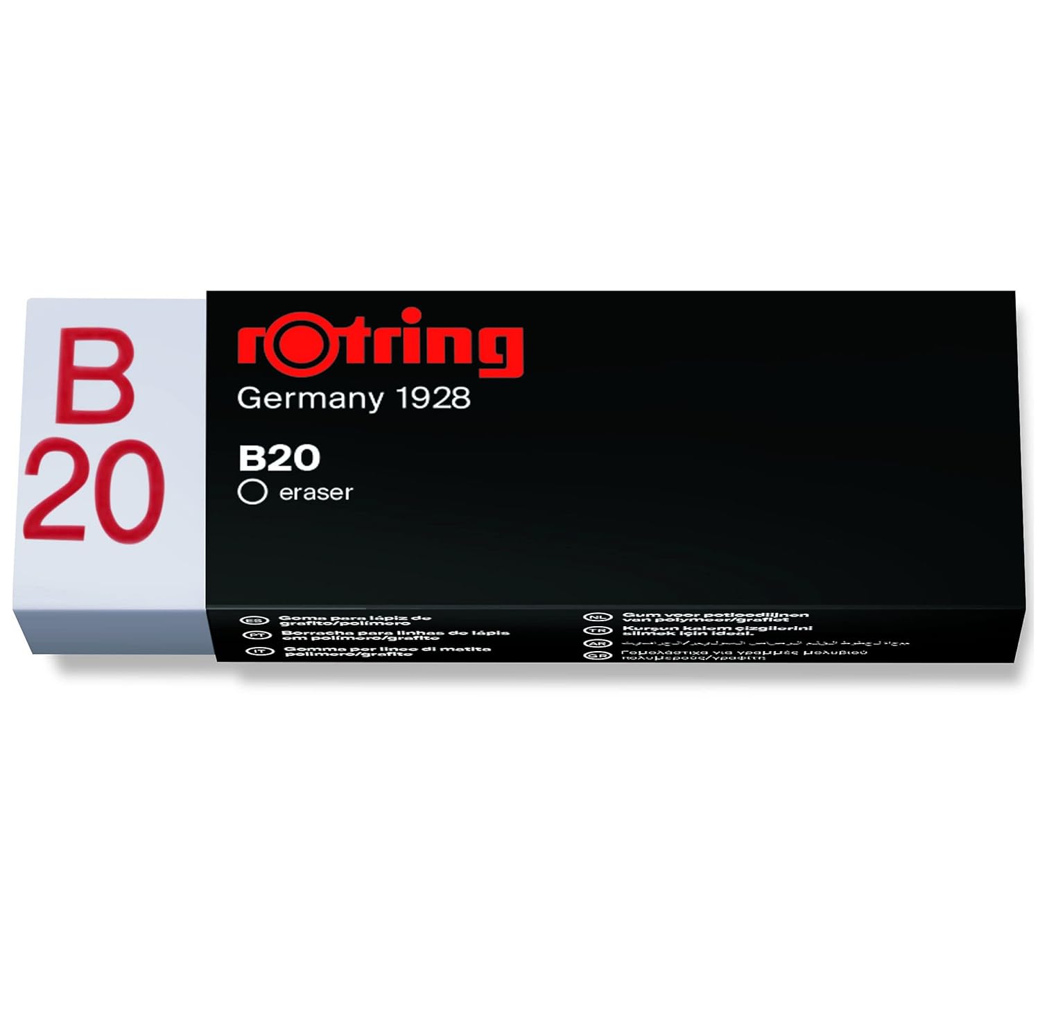 rOtring Rapid B20 Kurşun Kalem Silgisi, Büyük boy, Beyaz