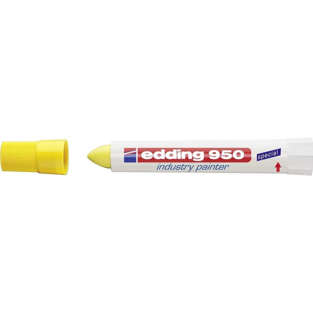 edding 950 endüstri markörü - sarı - 1 kalem - 10 mm yuvarlak uç
