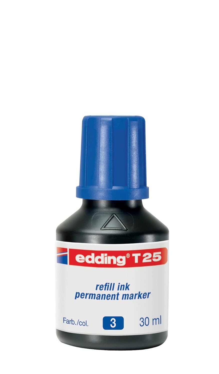 edding T 25 permanent yedek mürekkep - kalıcı mürekkep - mavi - 30 ml