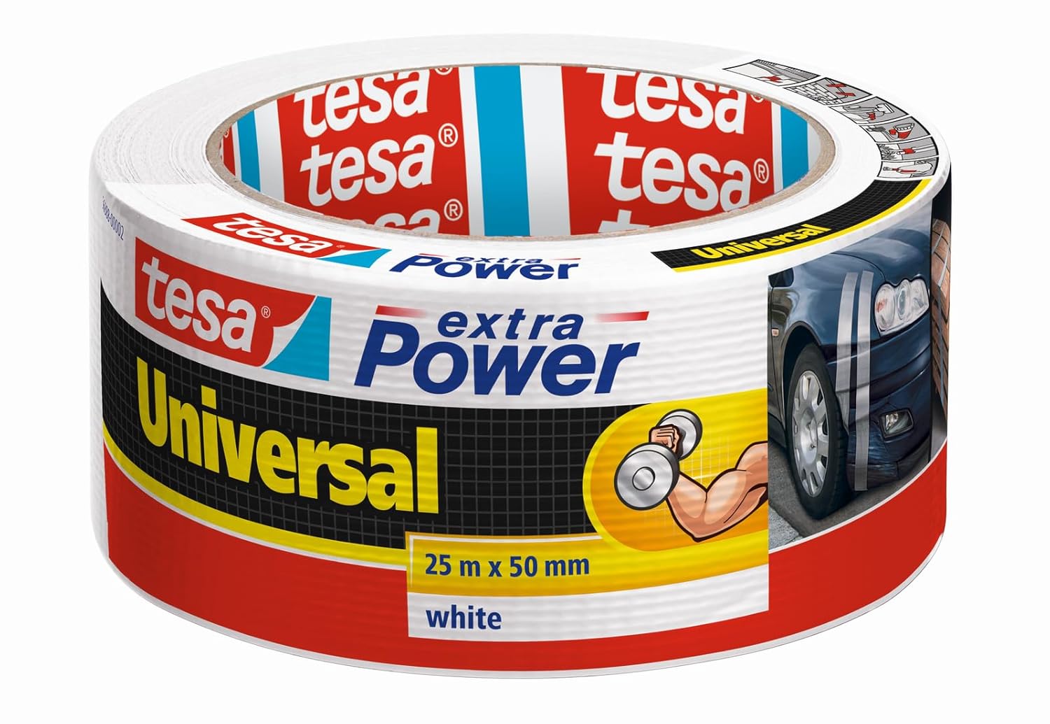 Tesa Duct Tamir Bandı, Extra Power Universal Siyah, 25m X 50mm