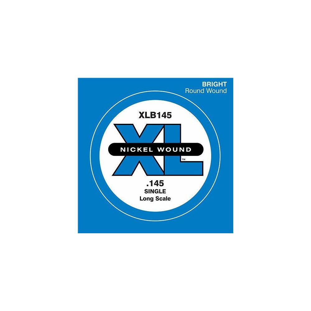 D'Addario XLB145 Tek tel (Beden: XL) Nikel Sargı 145 Long Scale