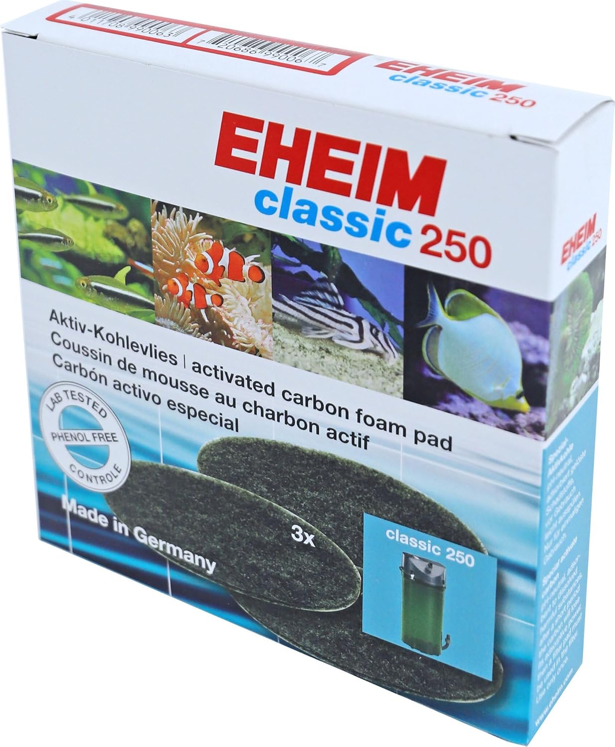 Eheim 2213 Classic 250 Karbonlu Yedek Sünger 3 Adet