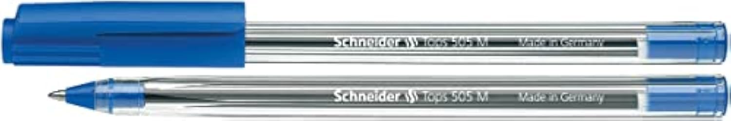 Schneider alıcının tükenmez kalem Tops 505, kapaklı model, F, BL Mavi