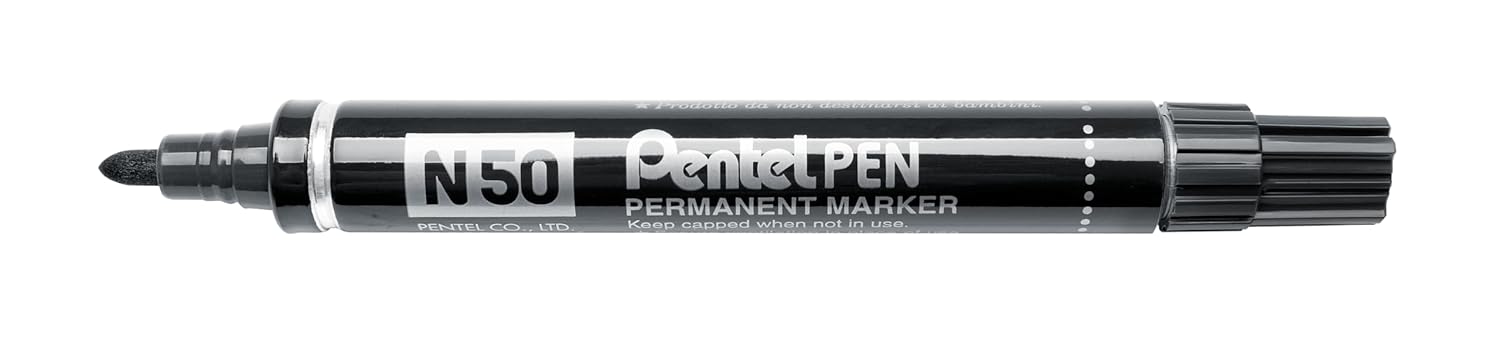 Pentel N50-A Permanent Markör, Siyah
