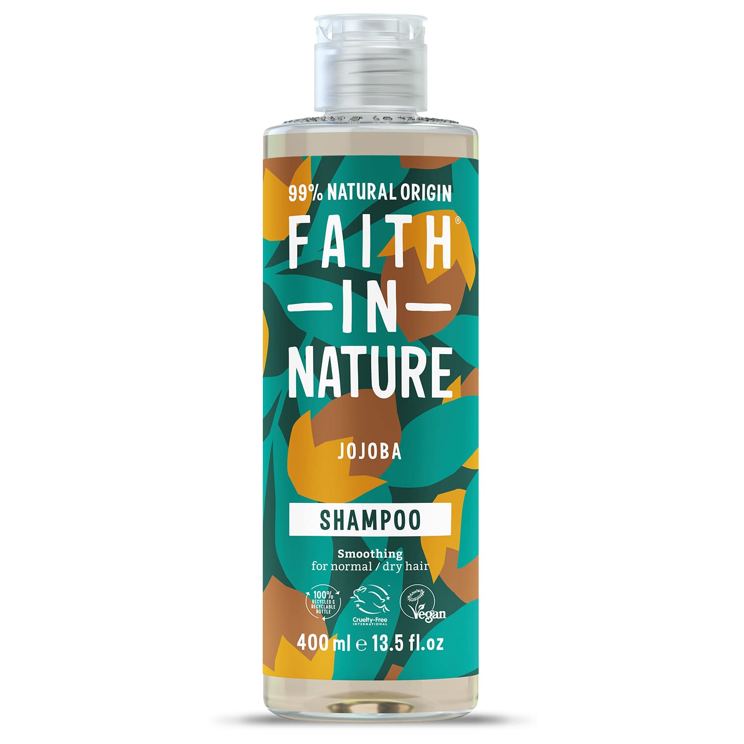 FAITH IN NATURE %99 Doğal Pürüzsüzleştirici Şampuan Normal & Kuruya Dönük Saçlar İçin (Jojoba, 400 ml)