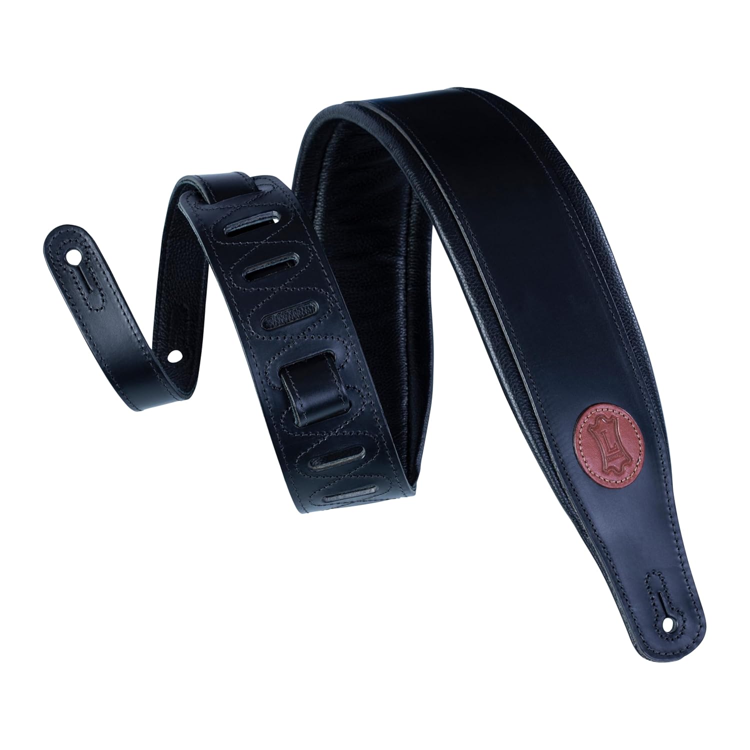 Levy's Leathers MSS1-BRG Gitar Kayışı, Deri, Kahverengi