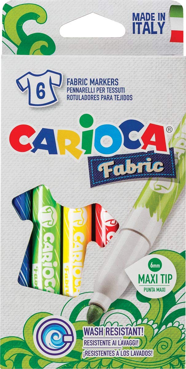 Carioca Keçeli Kumaş Boya Kalemi Maxi 6'Li