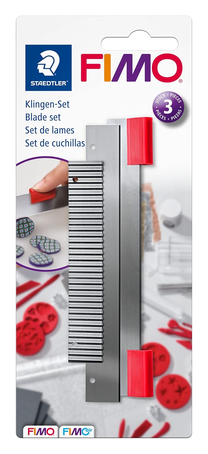 Staedtler Fimo 8700 04 3'lü Bıçak Seti Sert, Esnek Ve Tırtıklı