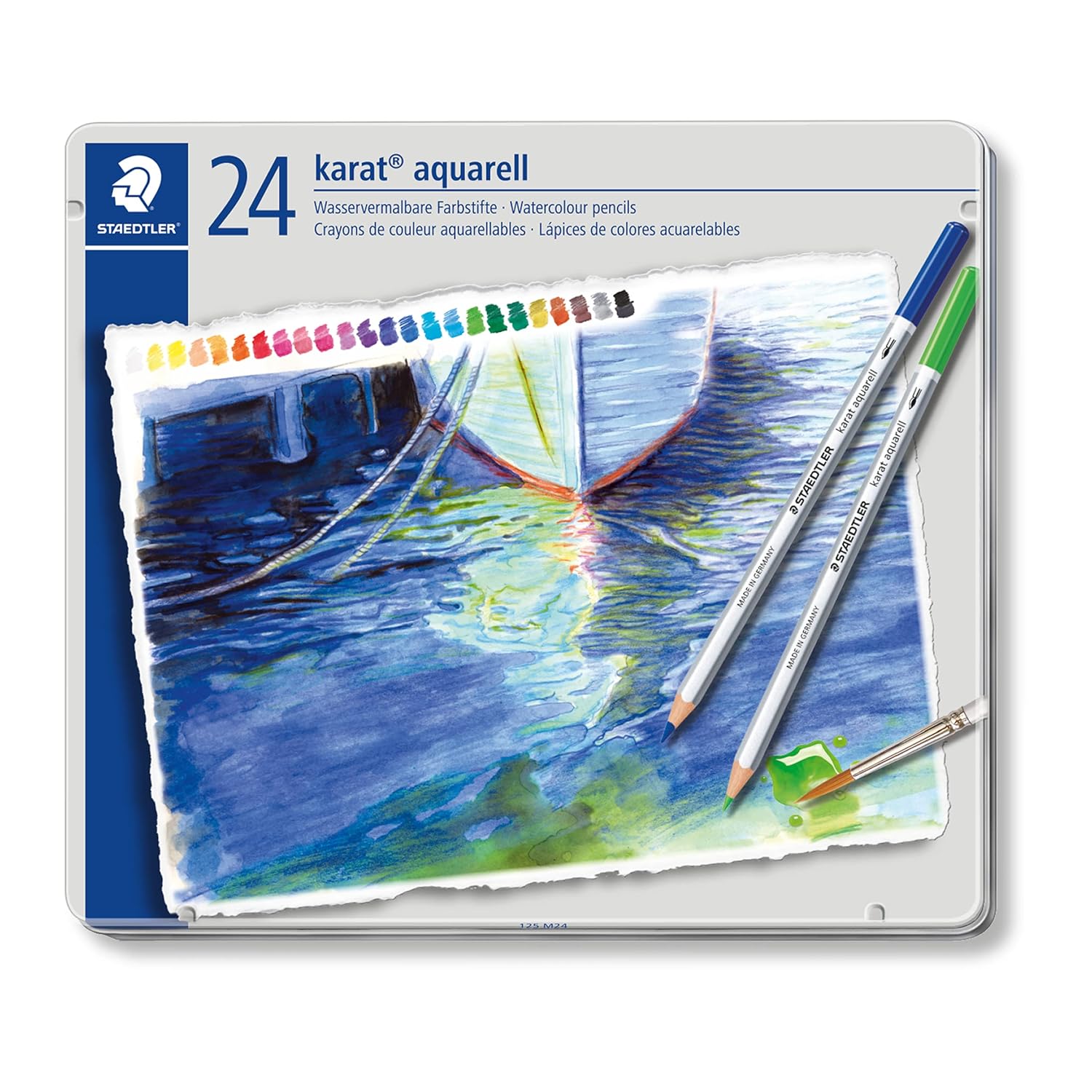 Staedtler 125 M24 Karat Karat Aquarell Kuru Boya 24'lü