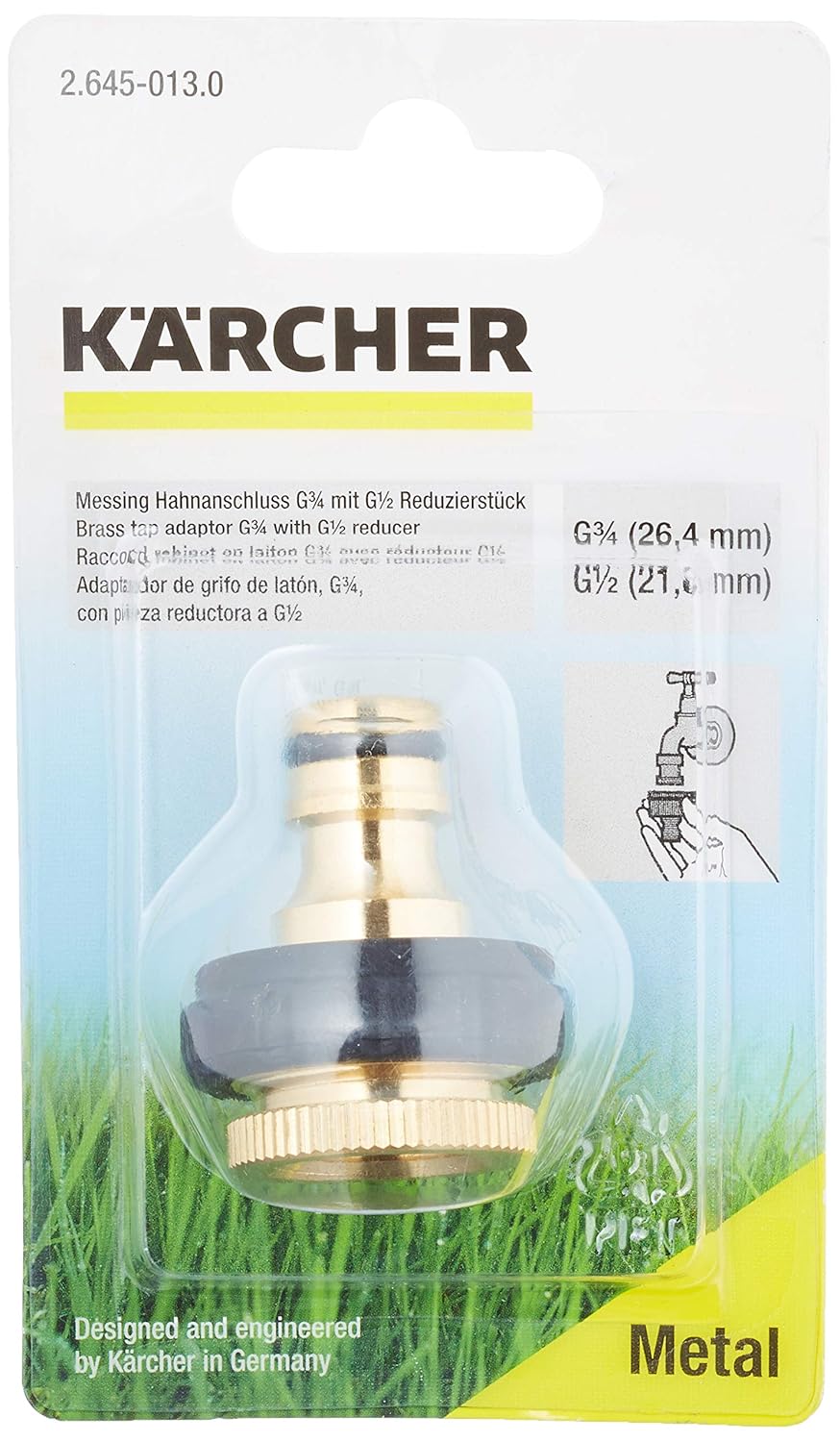 Karcher Pirinç Musluk Bağlantı Aparatı (1/2'' ve 3/4'')