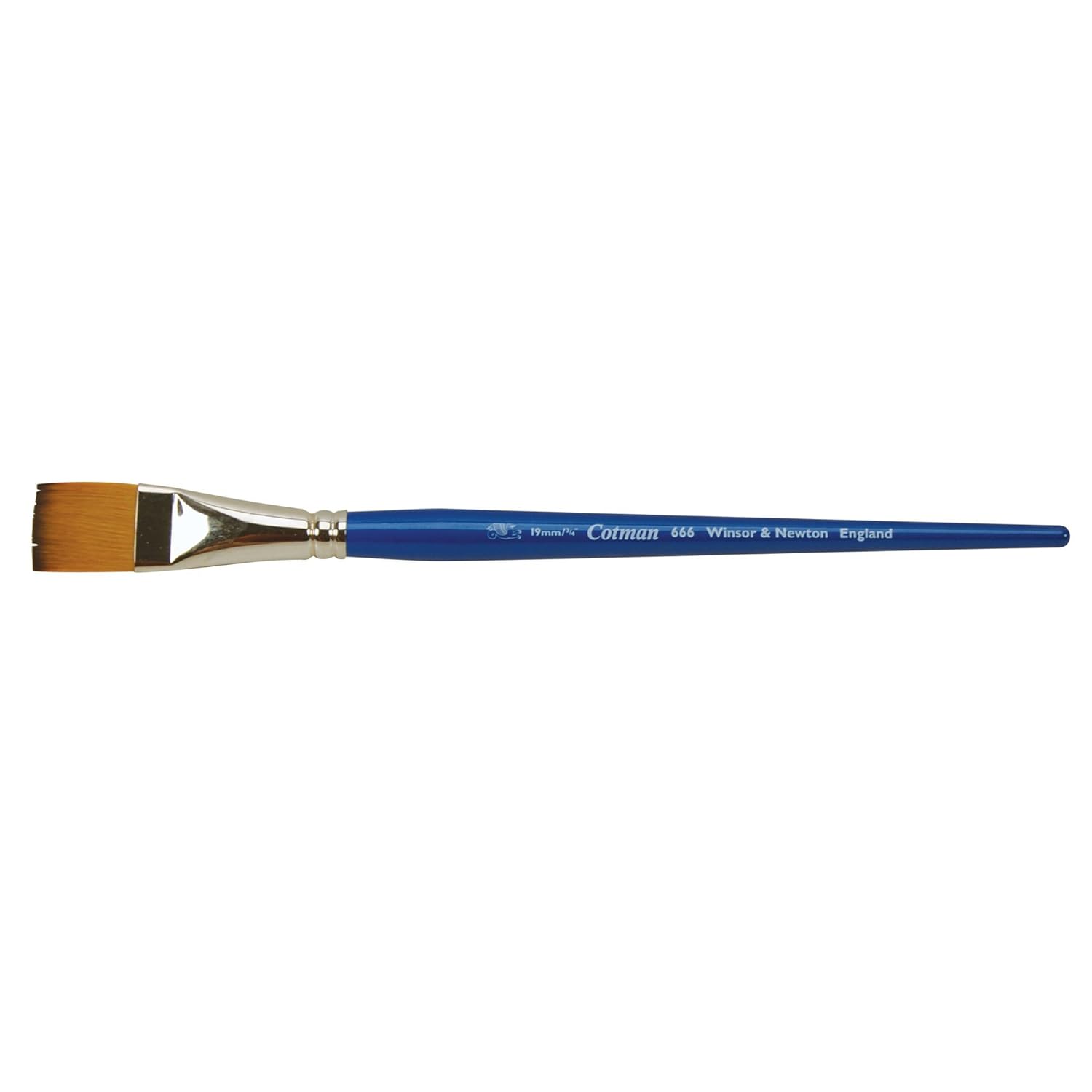 Winsor & Newton 5306119 Cotman sulu boya sentetik saç fırçası - 666 - tek çizgi fırça, mükemmel zıplama gücü ile uzun sap, renk taşıma gücü ve nokta hassasiyeti - 3/4 inç - 19 mm