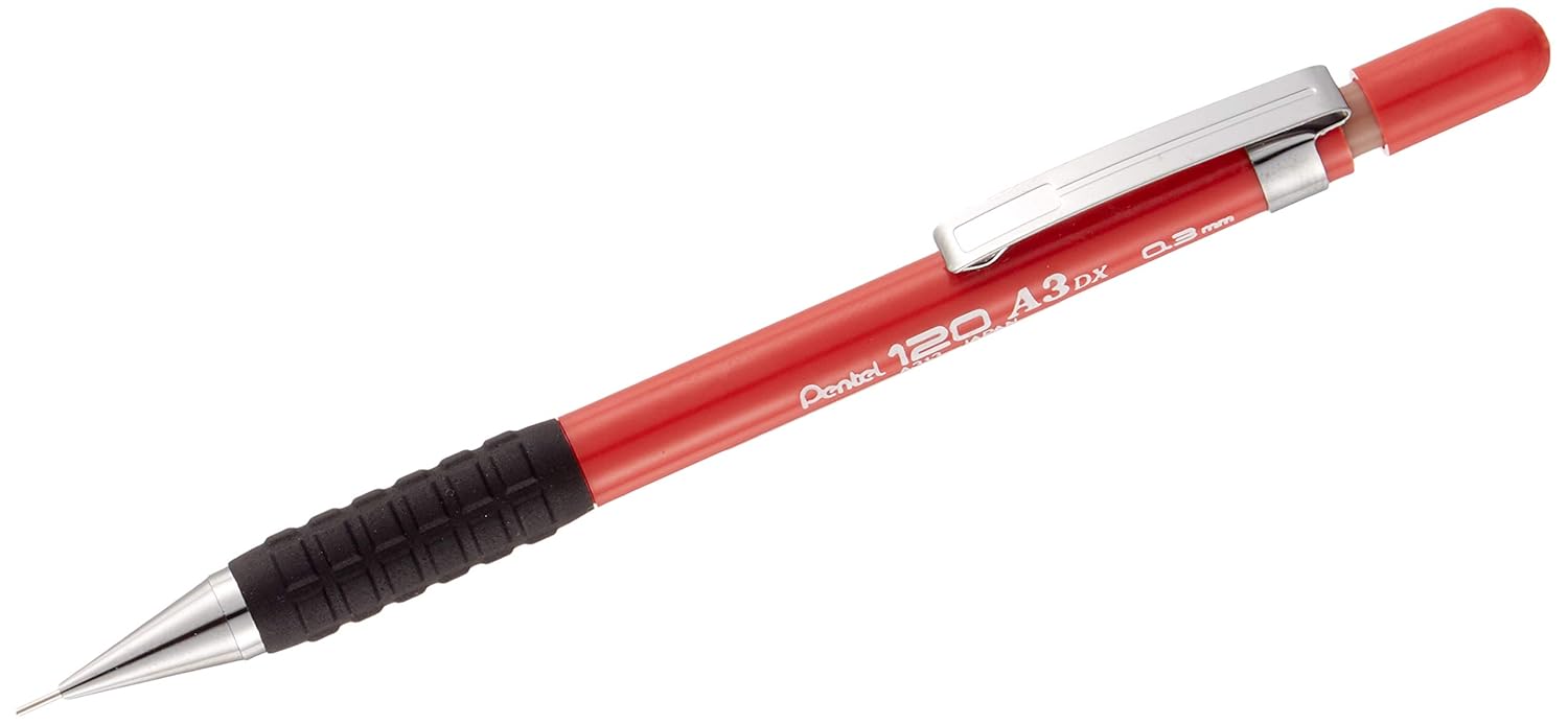 Pentel A313-B 120A3 Genel Kullanım İçin Mekanik Kurşun Kalem, 0.3 mm
