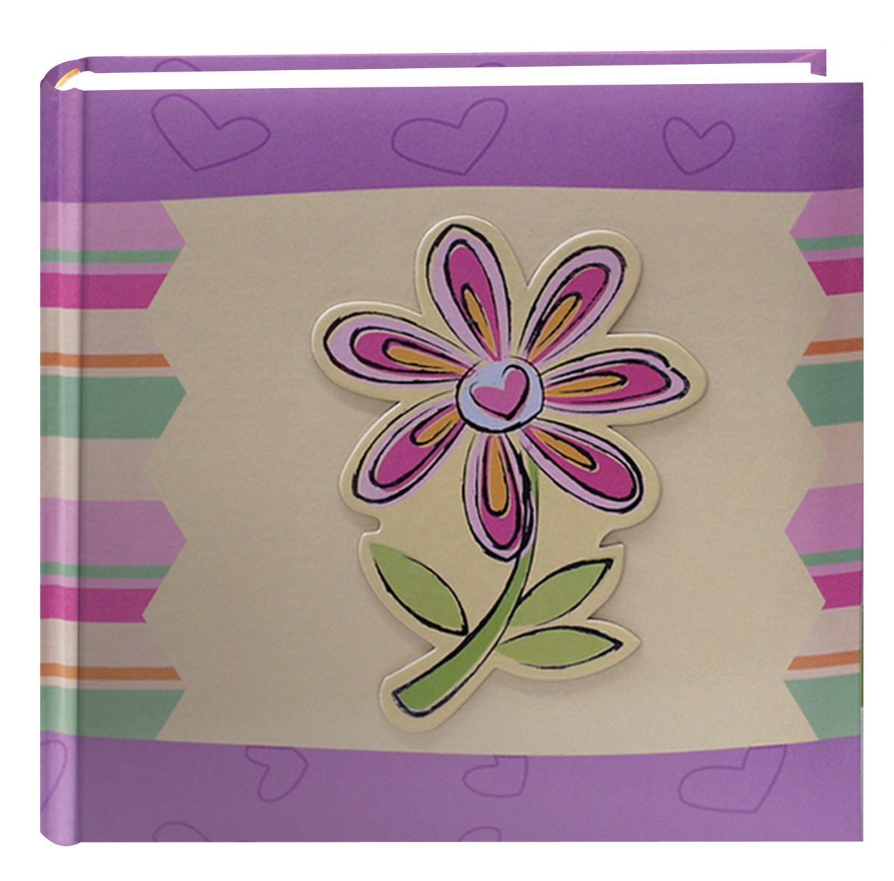 Pioneer Photo Albums 200 cepli 3-D çizgili çiçek aplike kapak fotoğraf albümü, 4 x 6 inç