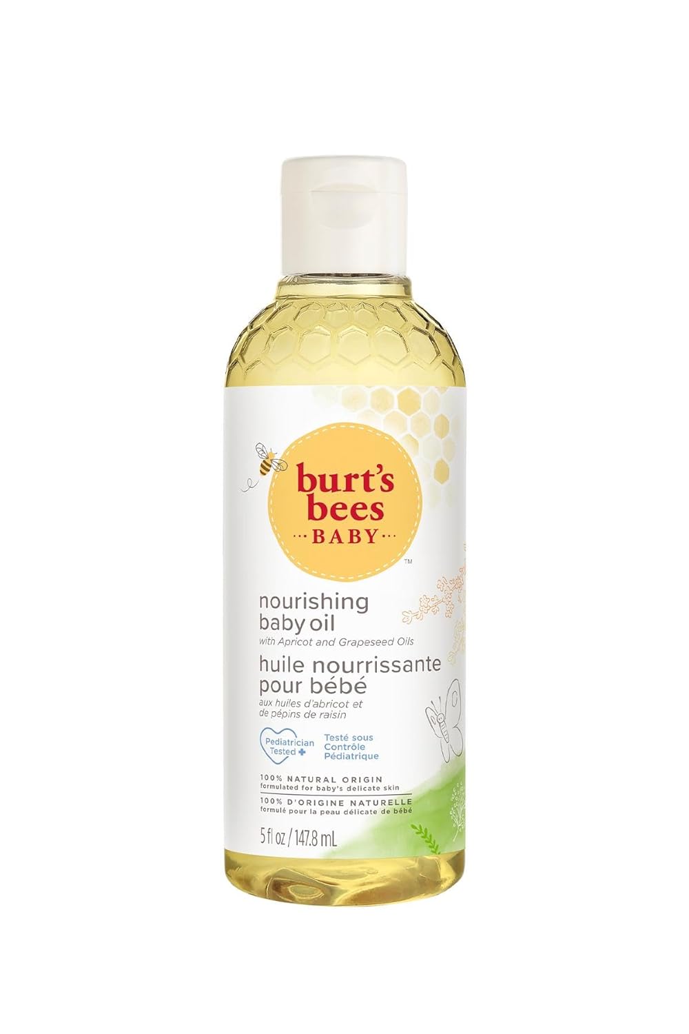 Burt's Bees Kayısı Yağı Özlü Besleyici Bebek Yağı (1 x 147.8 ml)